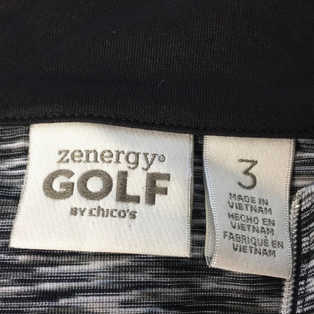 Chico's Black and Gray Short Sleeve Top - Picture 6 of 6